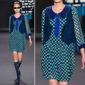 2013 Anna Sui floral funky dress